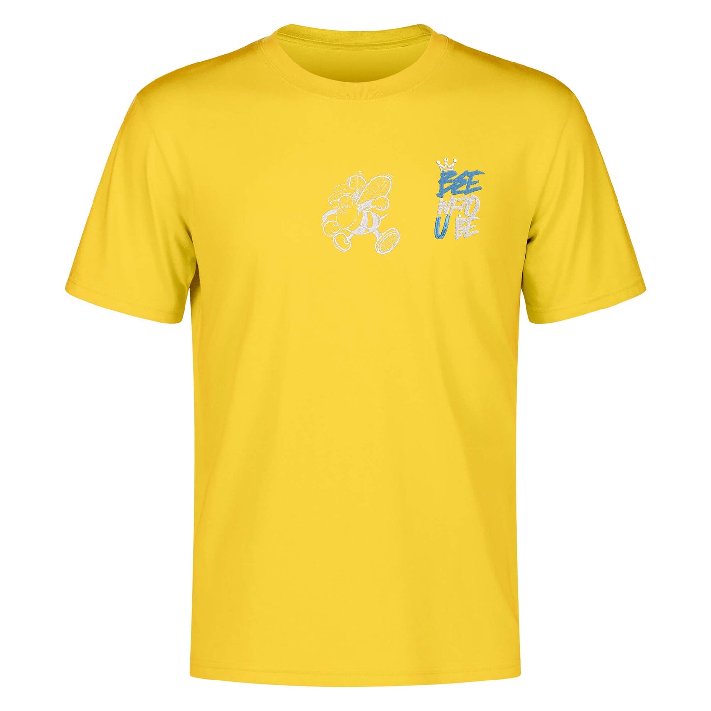 Bee Who U Be Embroidered Men's Cotton T shirts