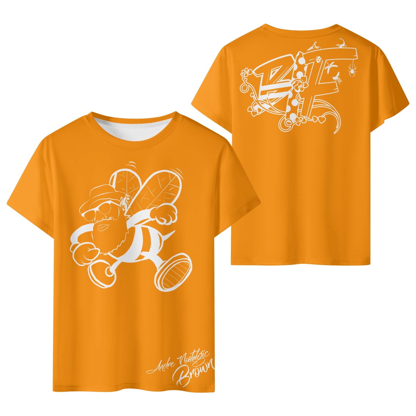 Blk Insct Famili Bee Kids All Over Print Short Sleeve T-Shirt