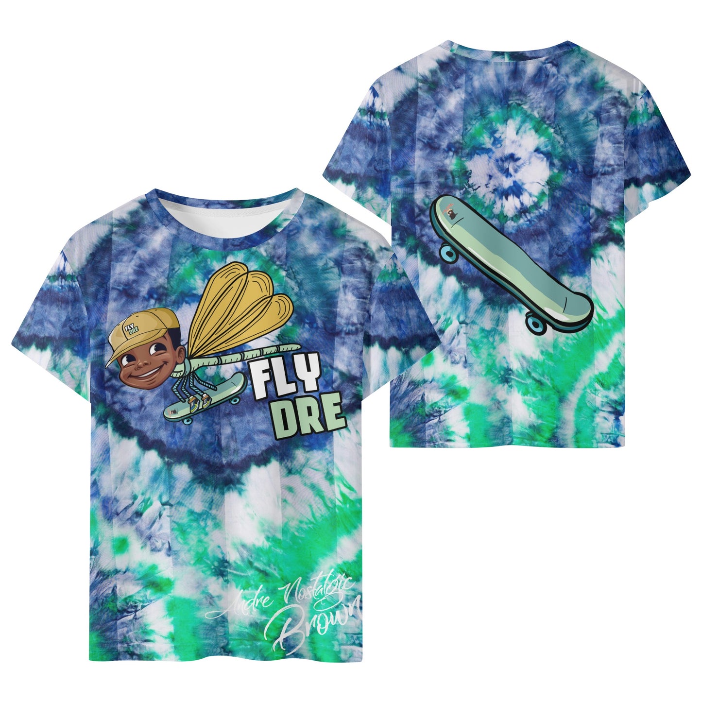 Fly Dre Kids All Over Print Short Sleeve T-Shirt
