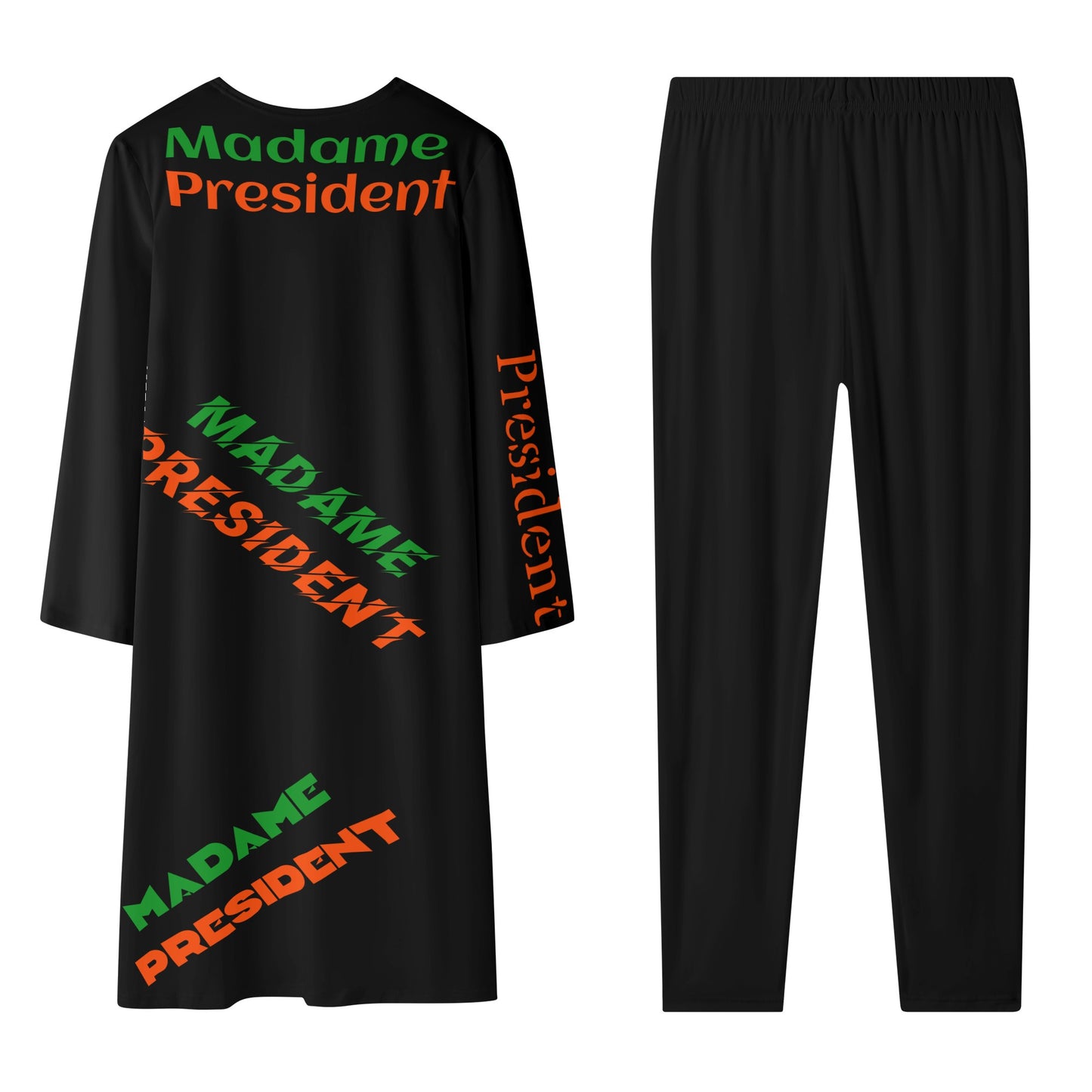 Madam President Womens Long Sleeve Cardigan and Leggings 2pcs