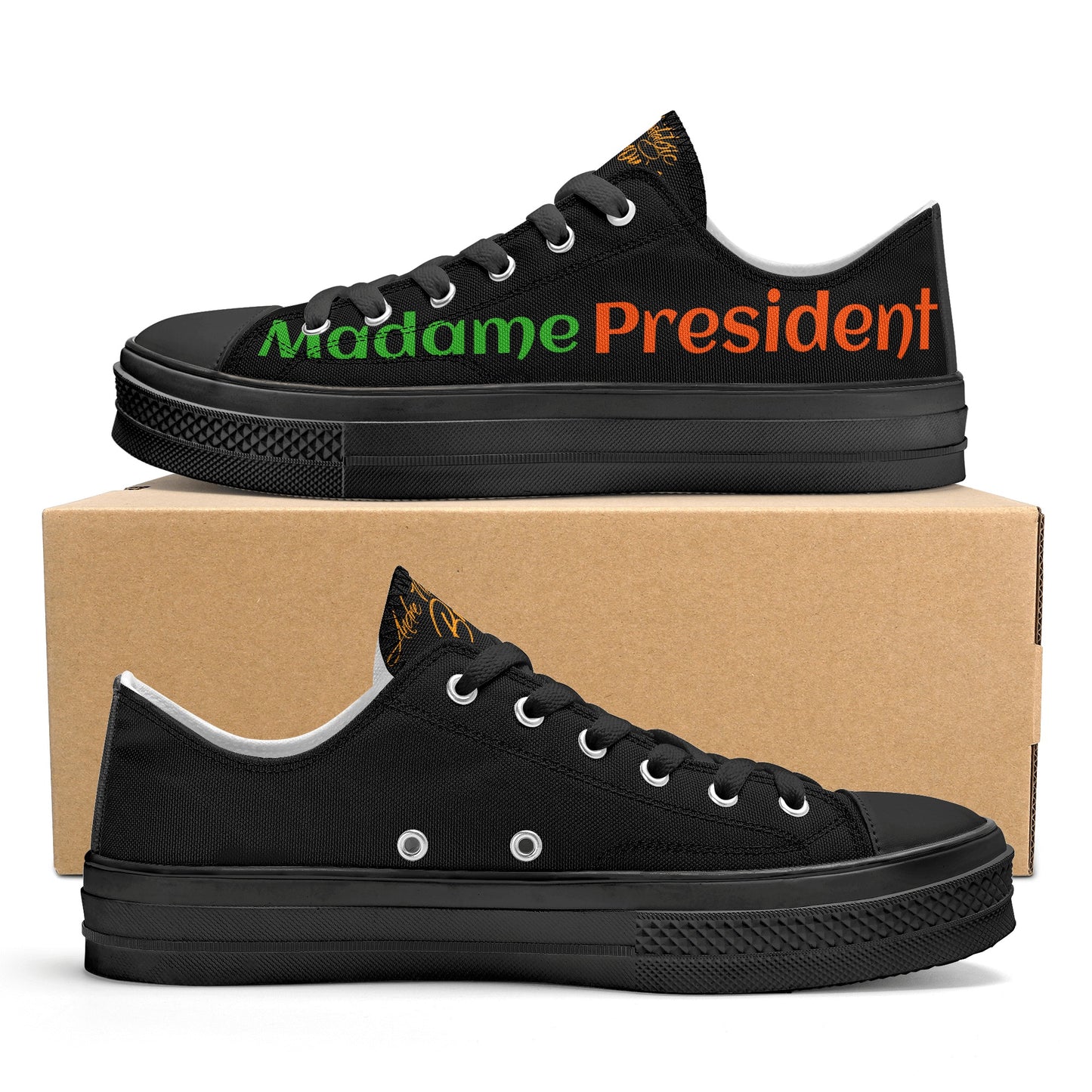 Madam President Womens Classic Low Top Canvas Shoes