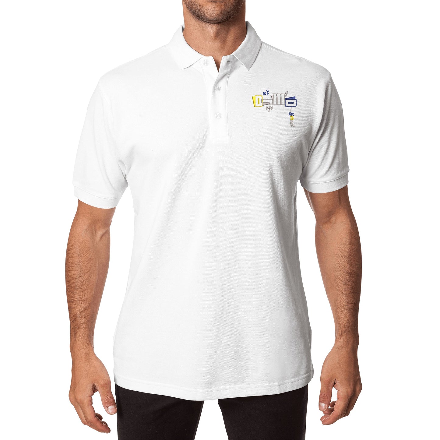 DJMD Embroidered Unisex Cotton Polo Shirt With Logo