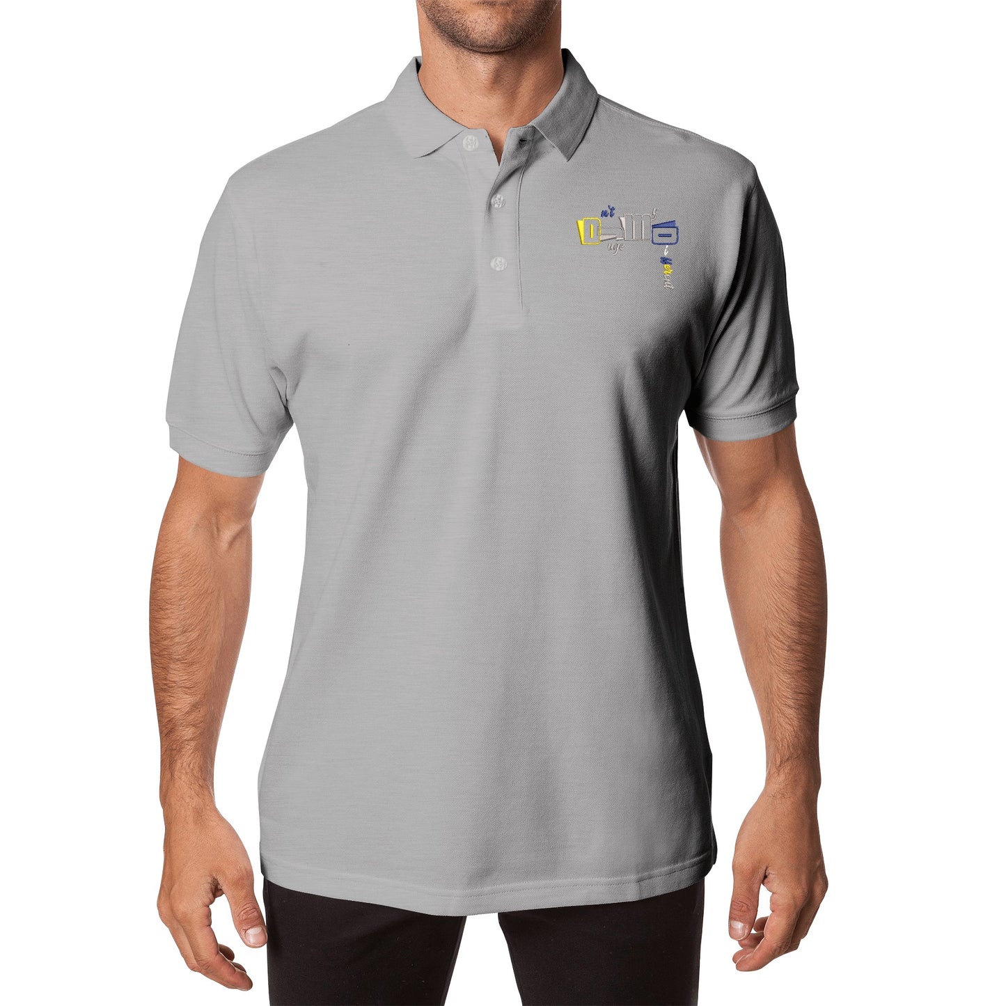 DJMD Embroidered Unisex Cotton Polo Shirt With Logo
