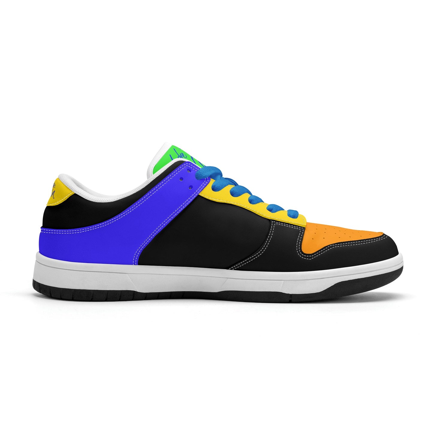 DJMD Mens Stylish Low Top Leather Sneakers