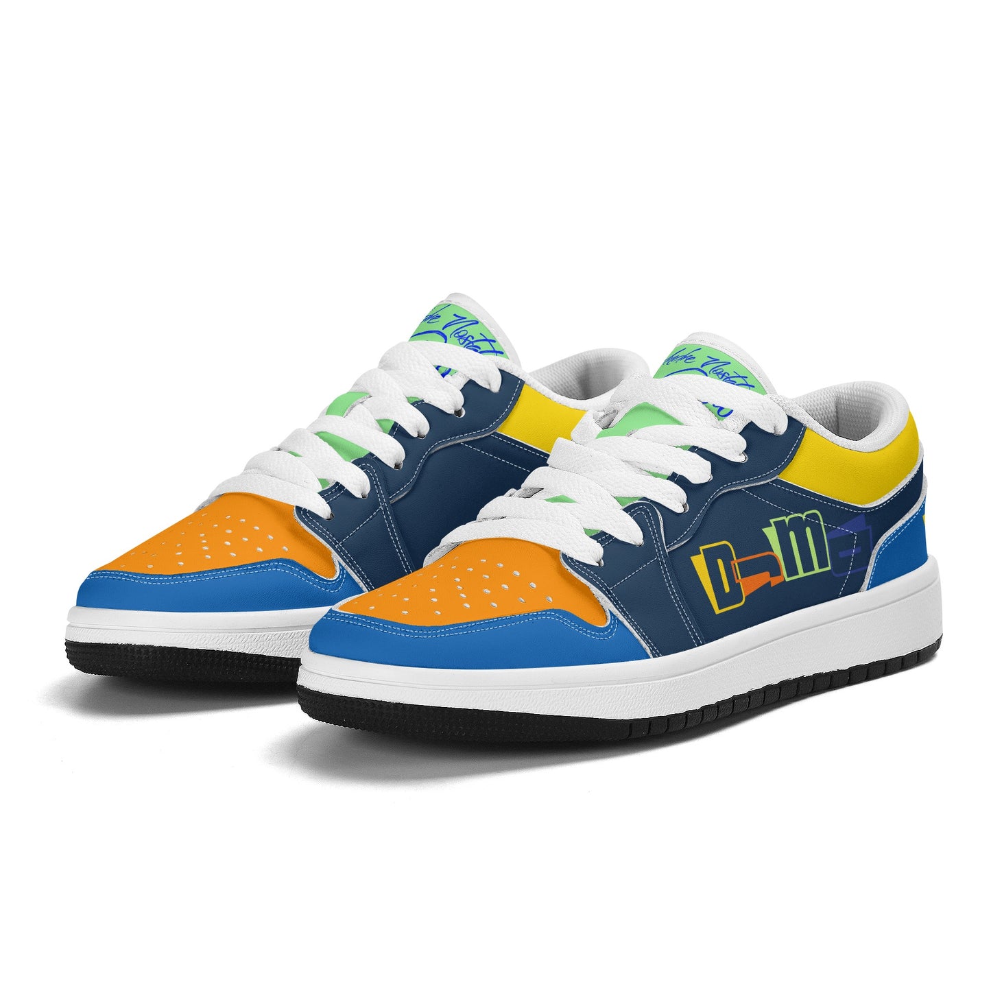 DJMD Childrens Low Top Leather Sneakers