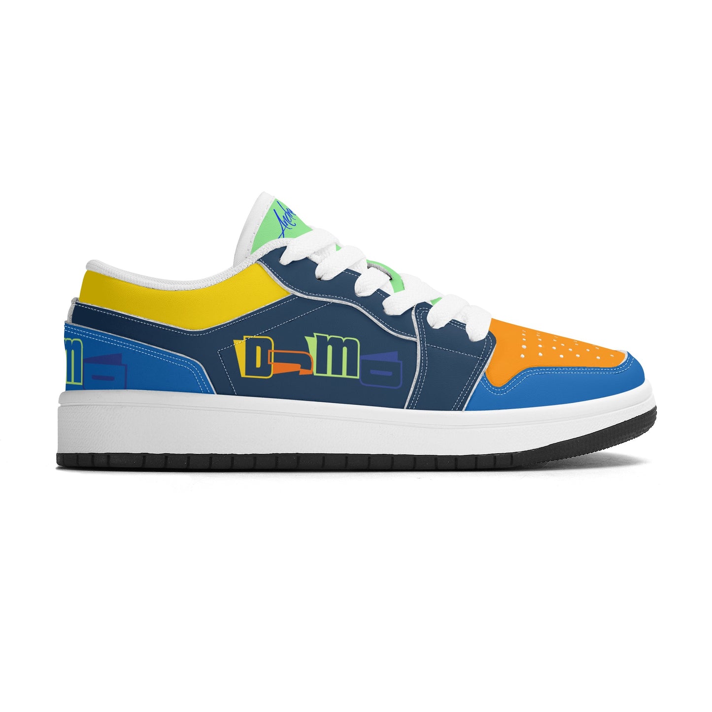 DJMD Childrens Low Top Leather Sneakers