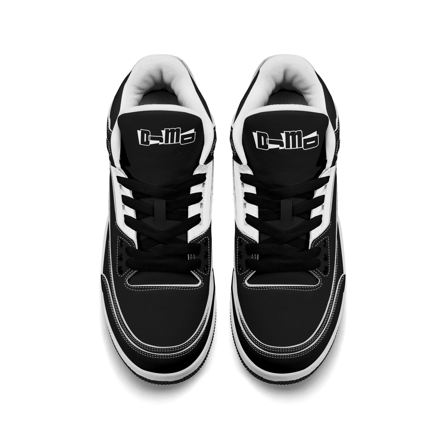DJMD Mens High Top Retro Leather Basketball Sneakers-A5