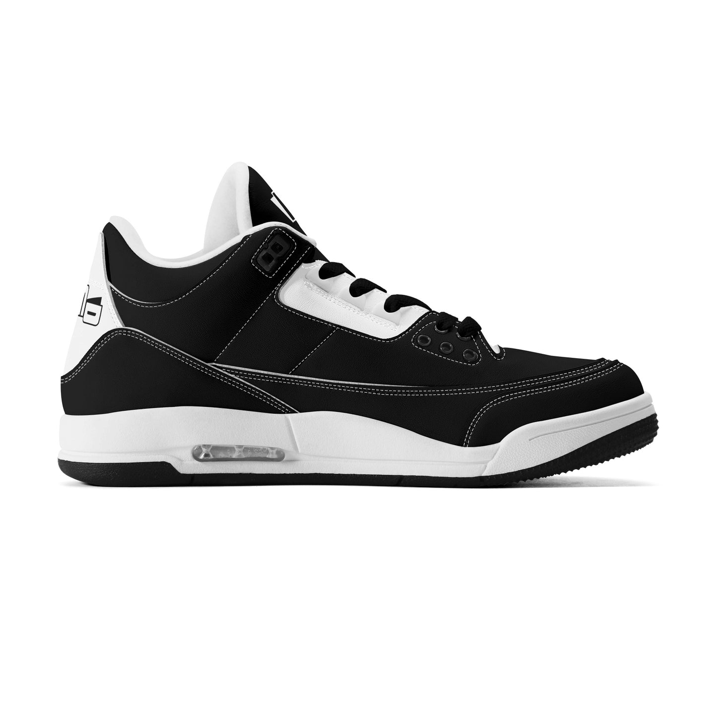 DJMD Mens High Top Retro Leather Basketball Sneakers-A5