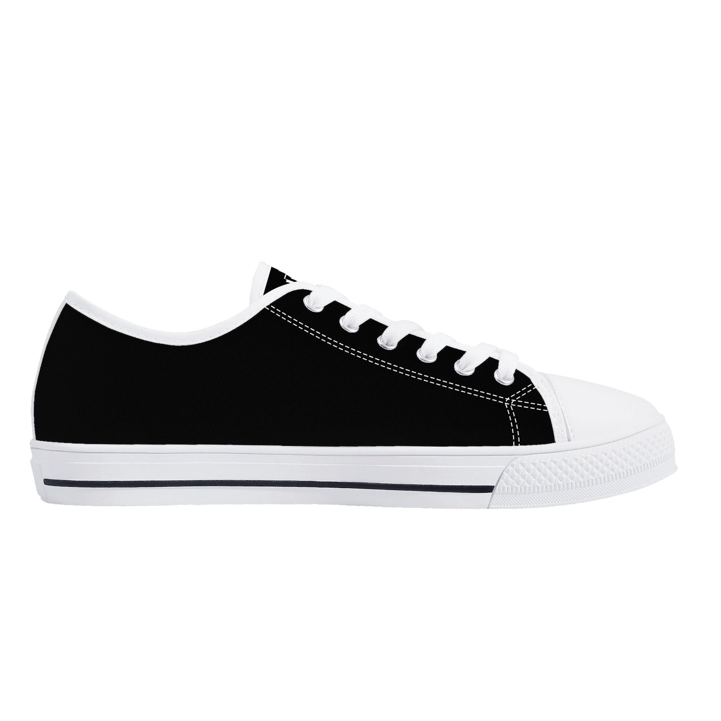 DJMD Womens Low Top Canvas Shoes - Customized Tongue