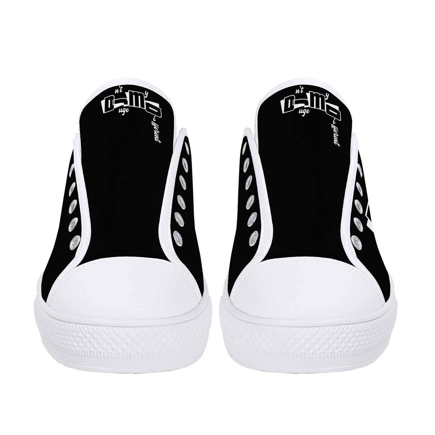 DJMD Womens Low Top Canvas Shoes - Customized Tongue