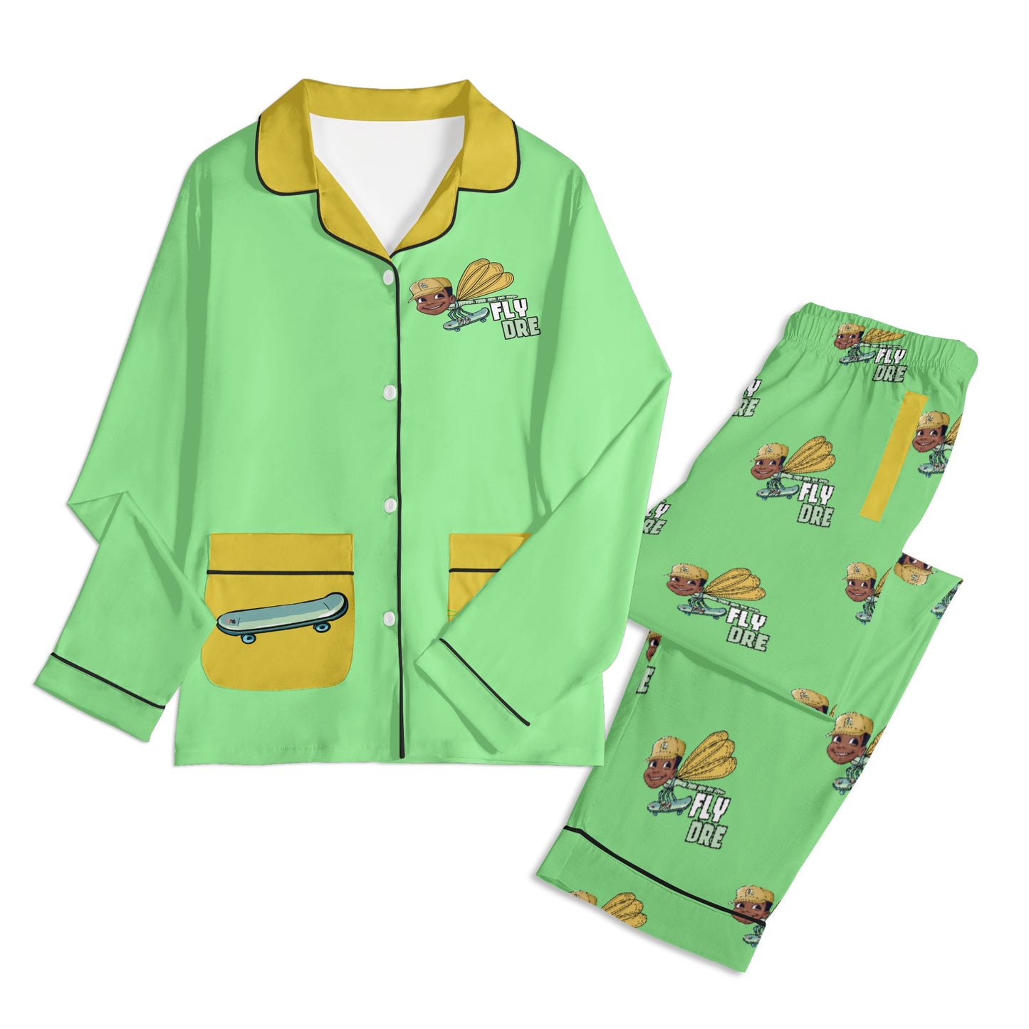 FLy Dre Children Long Sleeve Nightwear Pajama Set