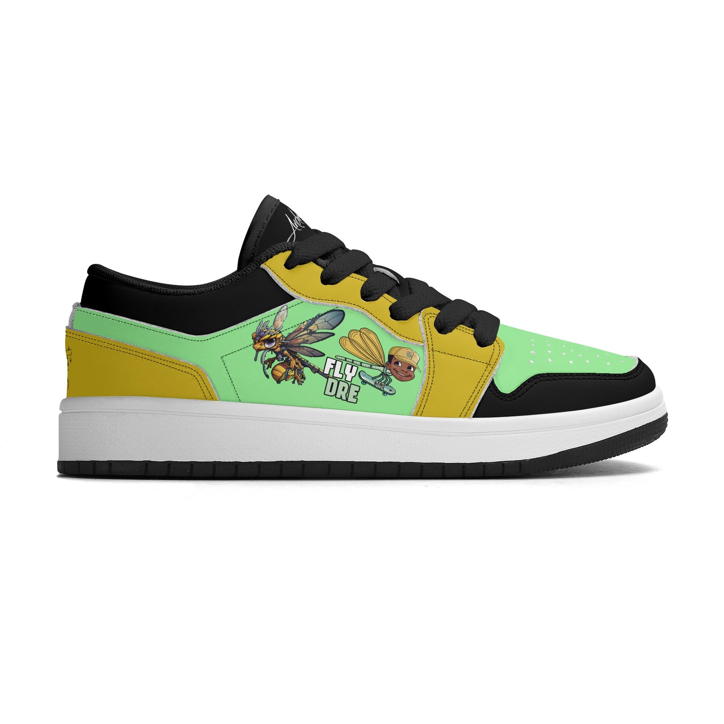 Fly Dre  Children Premium Low Top Leather Sneakers