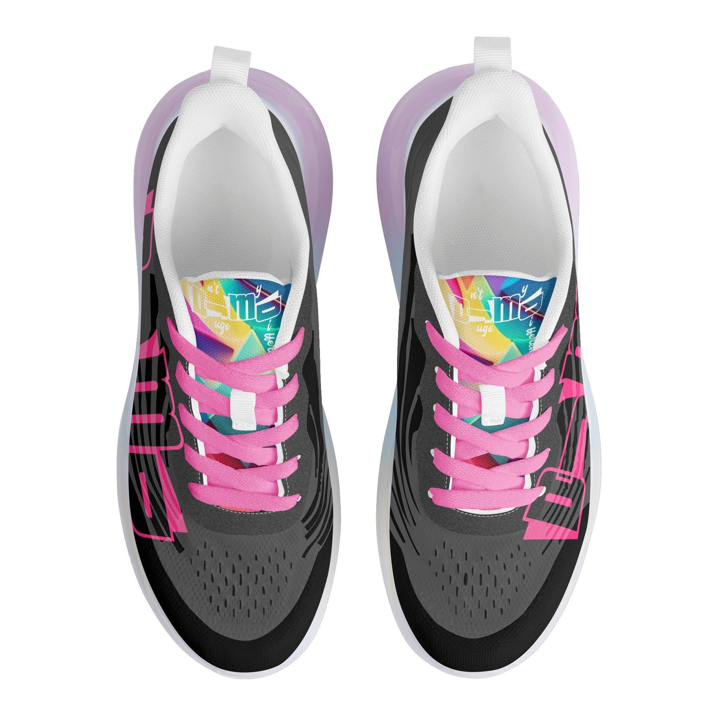 DJMD Womens Rainbow Atmospheric Cushion Running Shoes