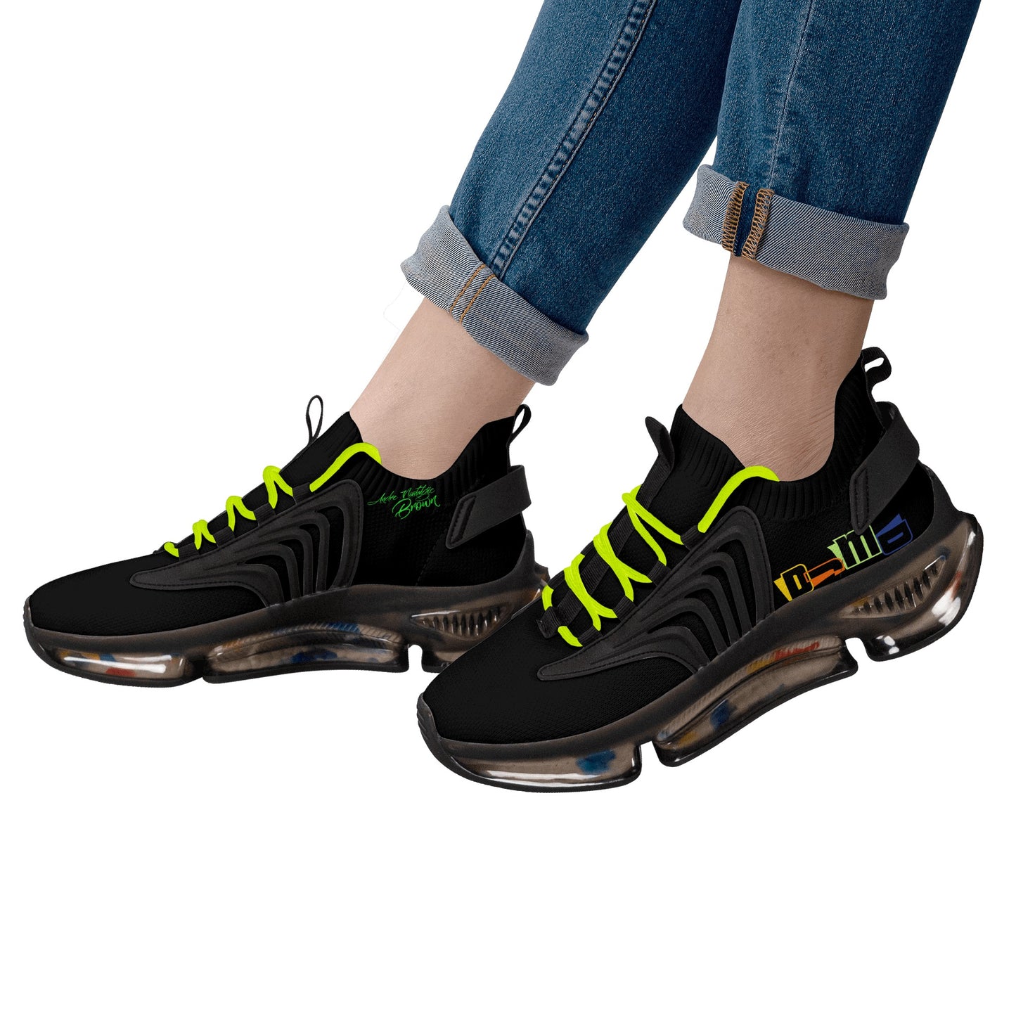 DJMD Womens Air Heel React Sneakers