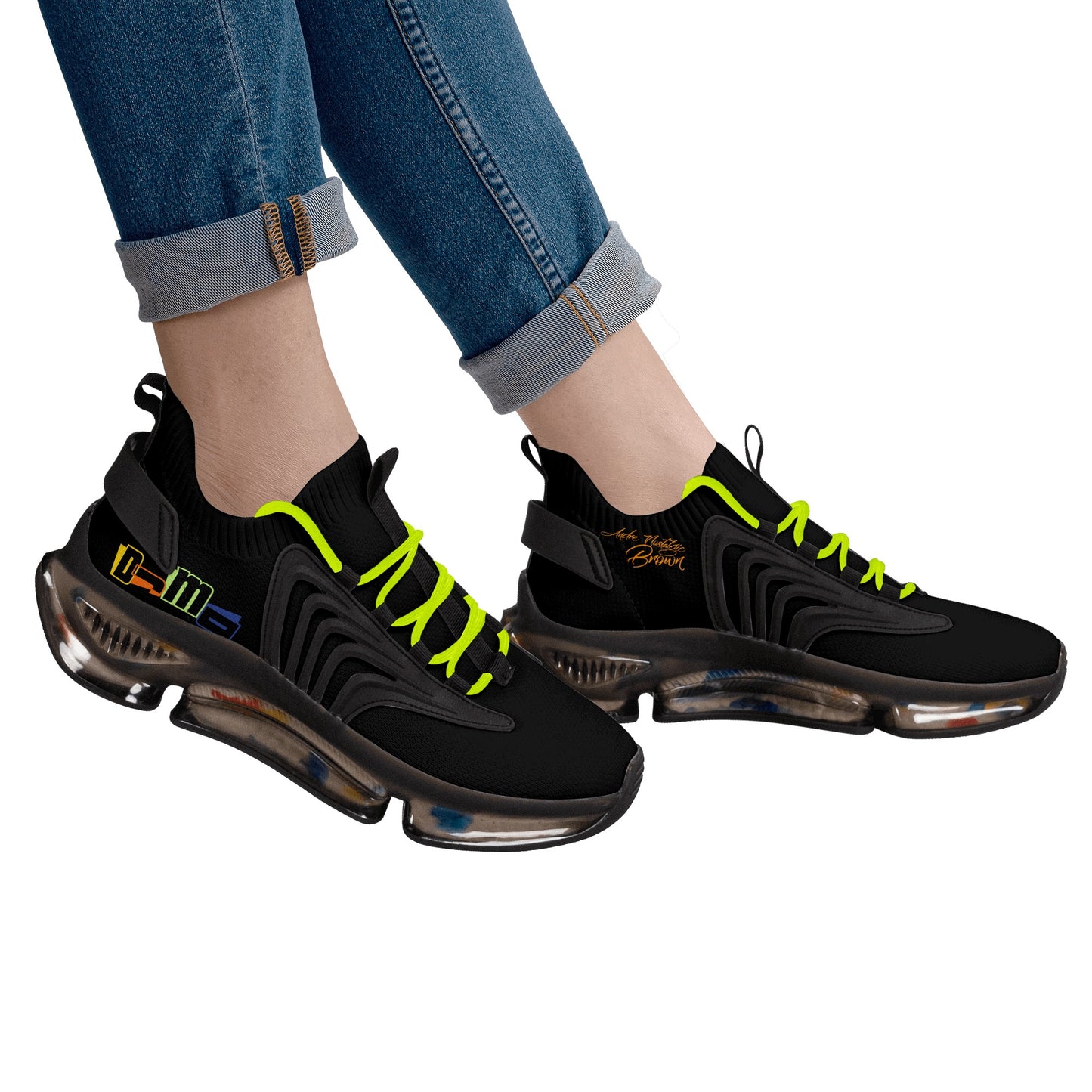 DJMD Womens Air Heel React Sneakers