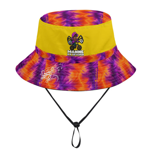 Manne The Spyder All Over Print Bucket Hats with Adjustable String