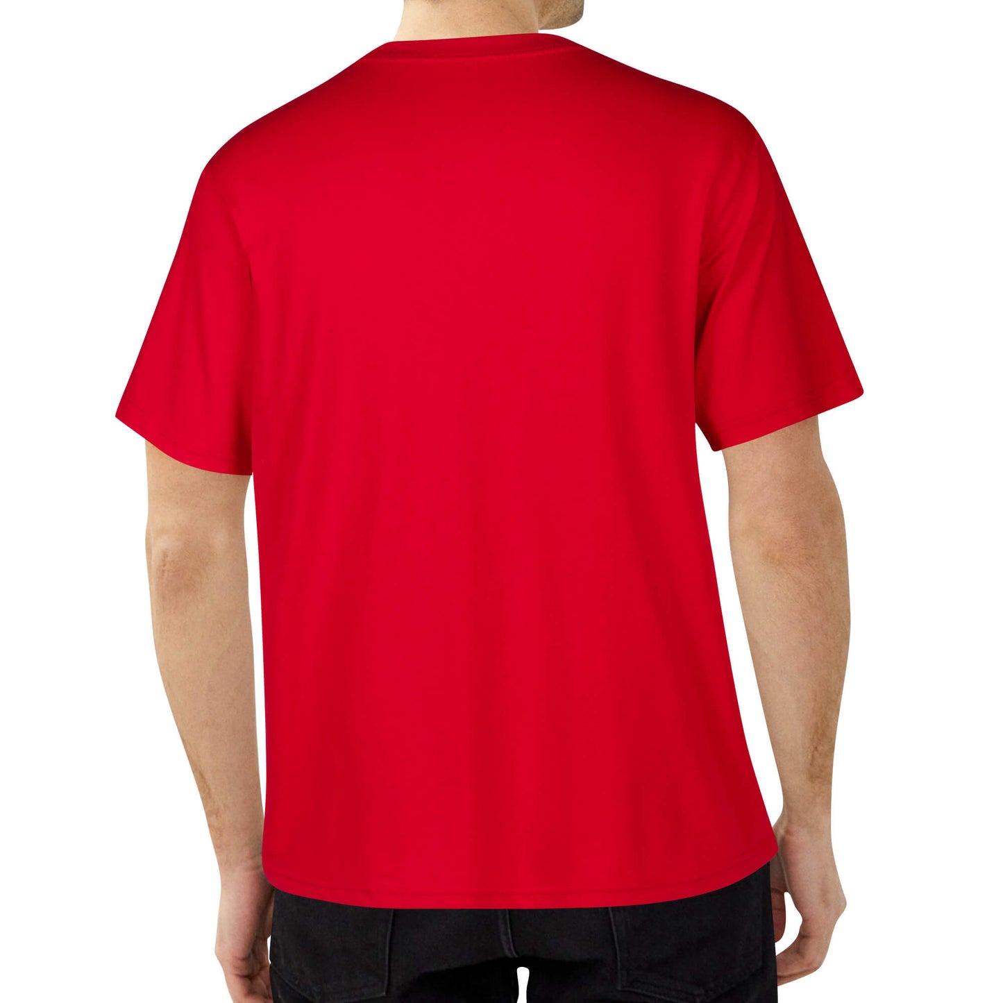 DJMD Mens Embroidered Chest Design Cotton T-shirt