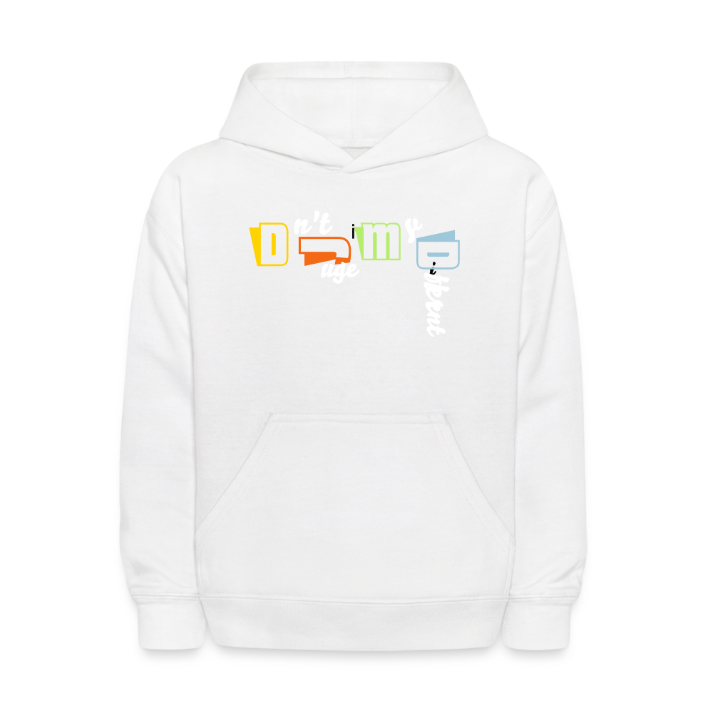 Dnt Judge My Different / Fly Dre Kids' Hoodie - white