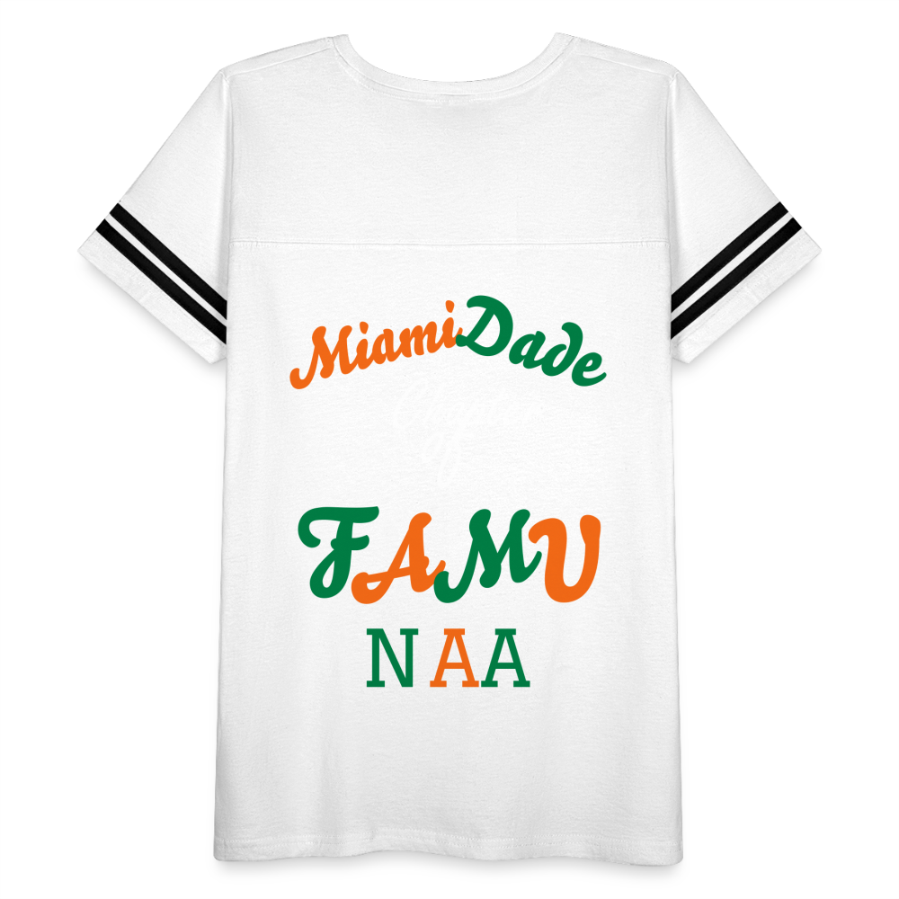 FAMU NAA Women’s Vintage Sport T-Shirt - white/black