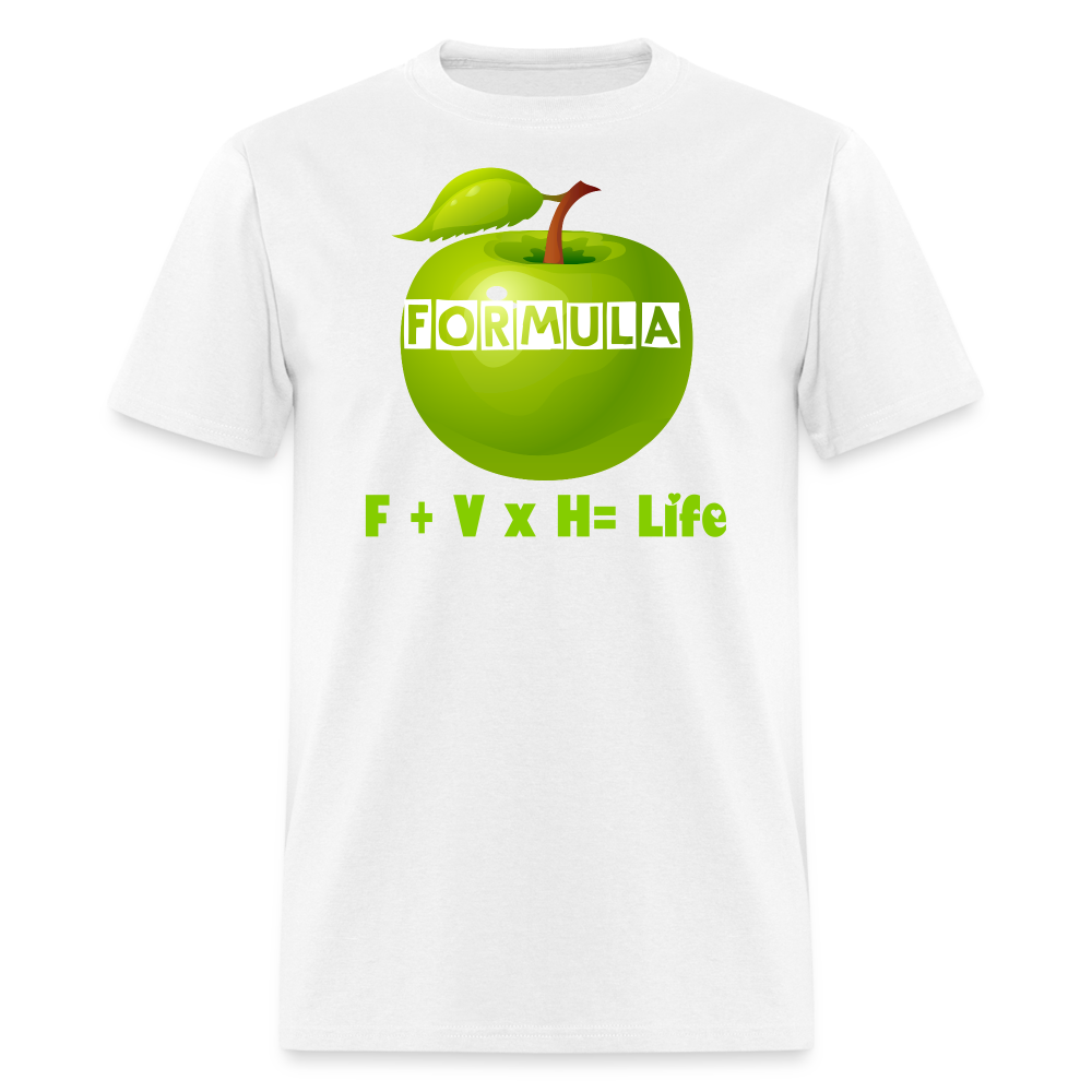 F+V = Life Unisex Classic T-Shirt - white