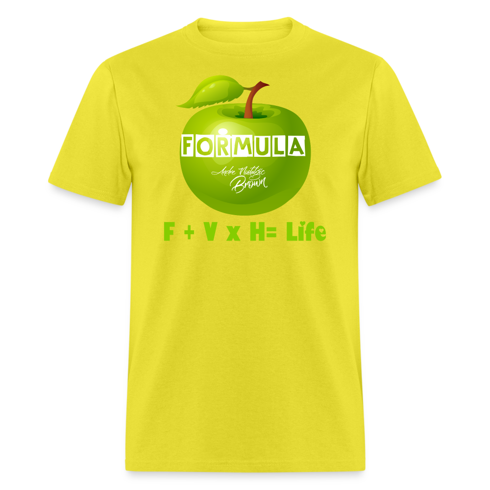 F+V = Life Unisex Classic T-Shirt - yellow