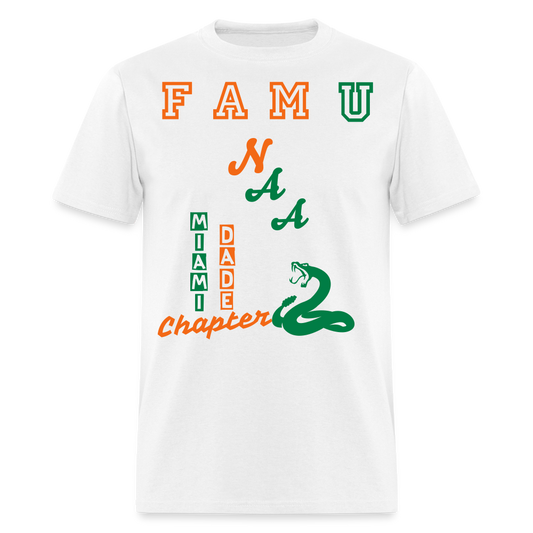 FAMU NAA Miami Dade Unisex Classic T-Shirt - white