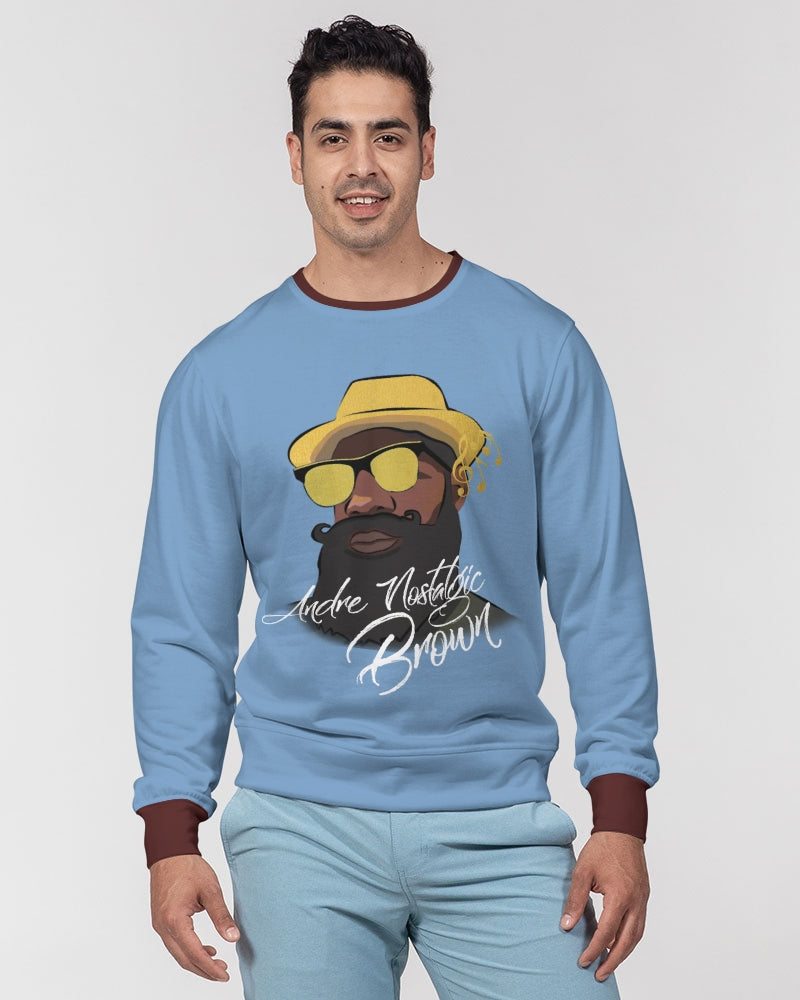 Dhis Horn Rght Here Men's Classic French Terry Crewneck Pullover