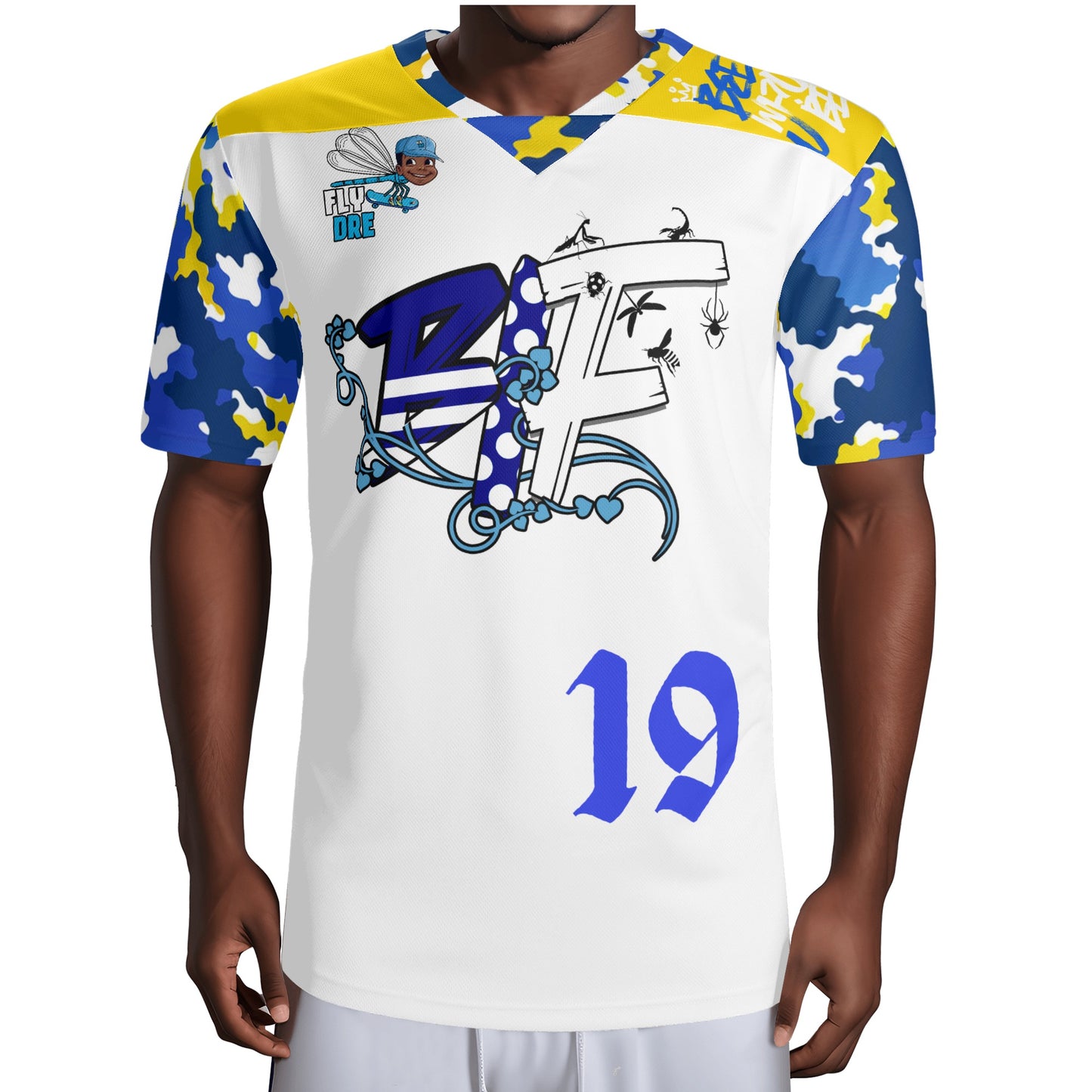 BIF Mens All Over Printing Rugby Jersey
