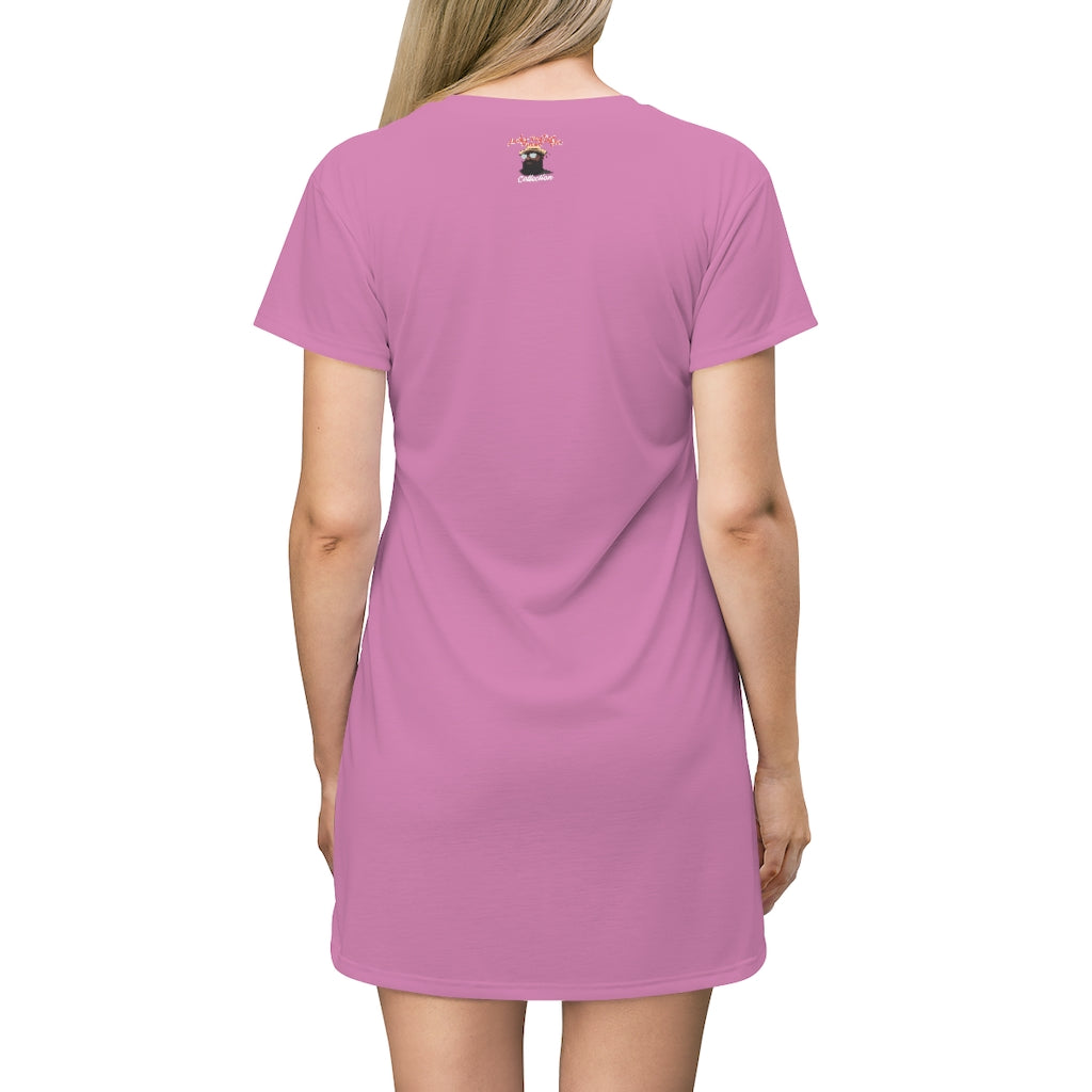 B M J Fashions  T-Shirt Dress by Andre nostalgic Brown Collection