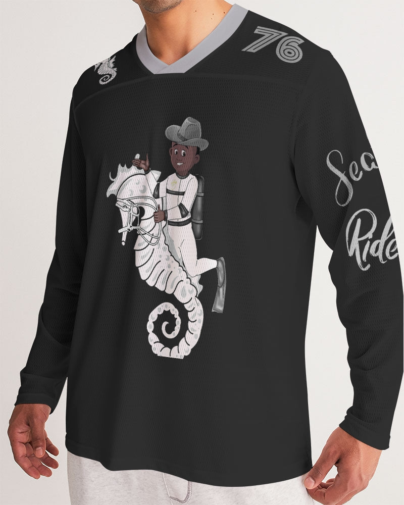 Seahorse Riders Alternate Men's Long Sleeve Sports Jersey
