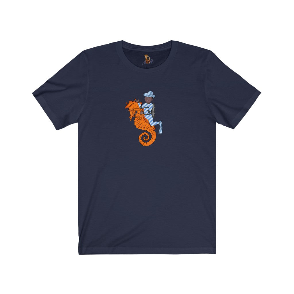 Seahorse Rider's orange Jersey Short Sleeve Tee