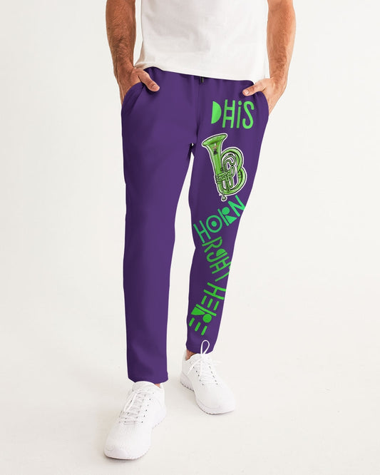 Dhis Horn Rght Here Purple NeonGreen Men's Joggers