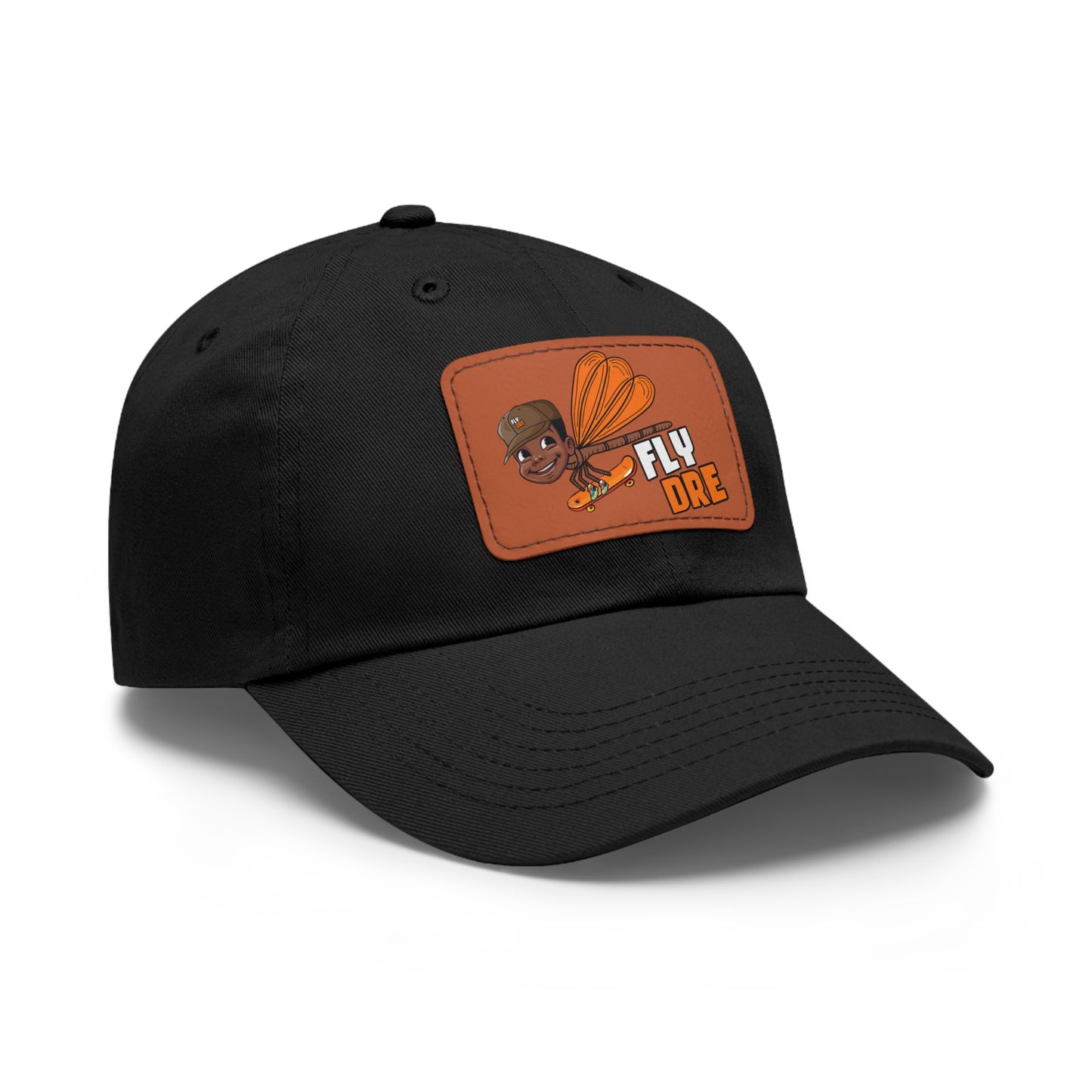 Fly Dre/ Be Who You Bee Dad Hat with Leather Patch