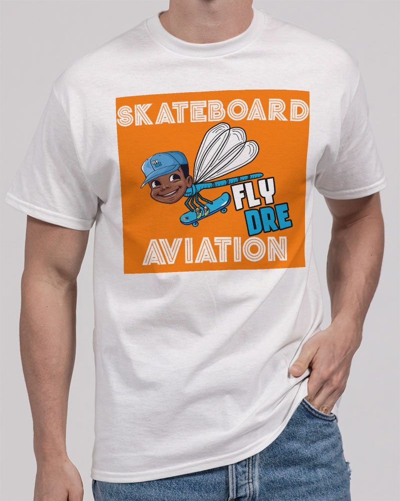 Fly Dre SkateBoard Aviation Unisex Heavy Cotton T-Shirt