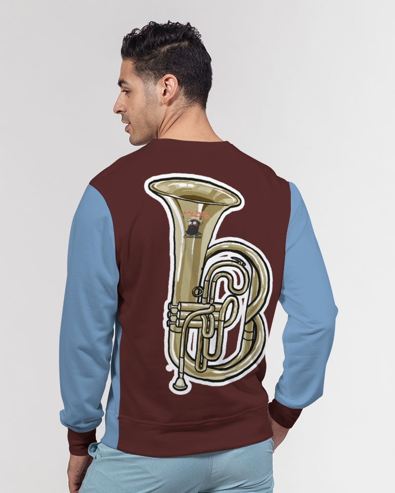 Dhis Horn Rght Here Men's Classic French Terry Crewneck Pullover