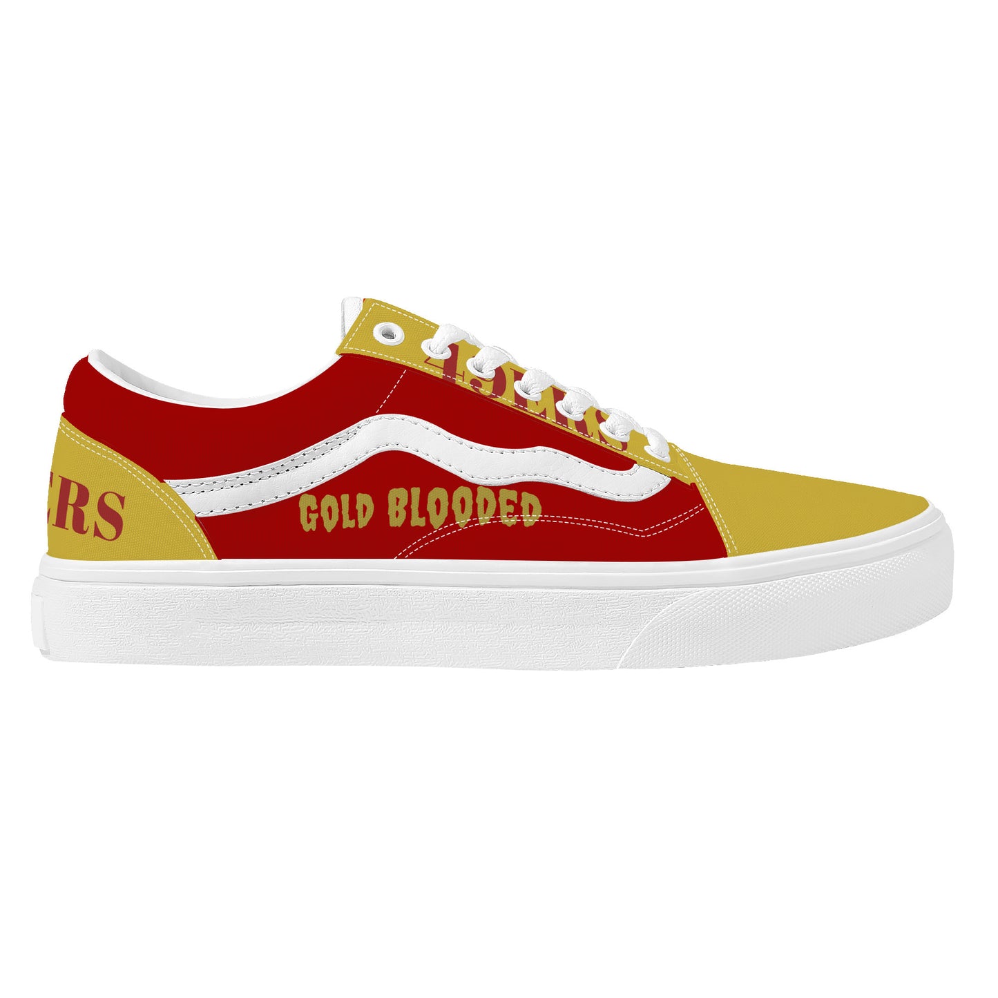 Gold Blooded 49ers  Low Top Flat Sneaker