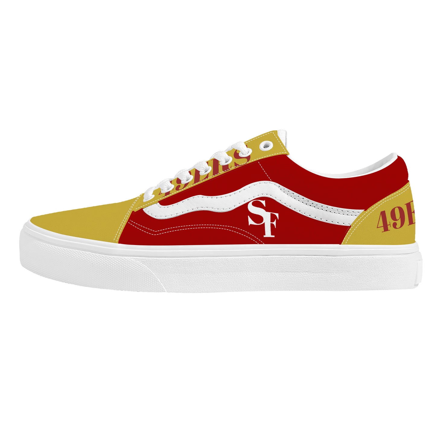 Gold Blooded 49ers  Low Top Flat Sneaker