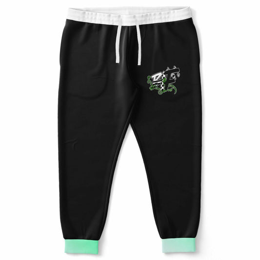 Black Insect Family Plus-size Jogger - AOP
