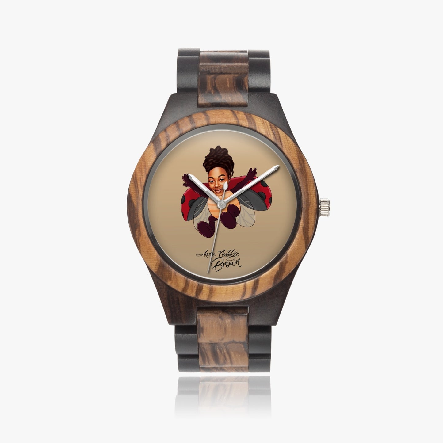 Gifted  Indian Ebony Wooden Watch