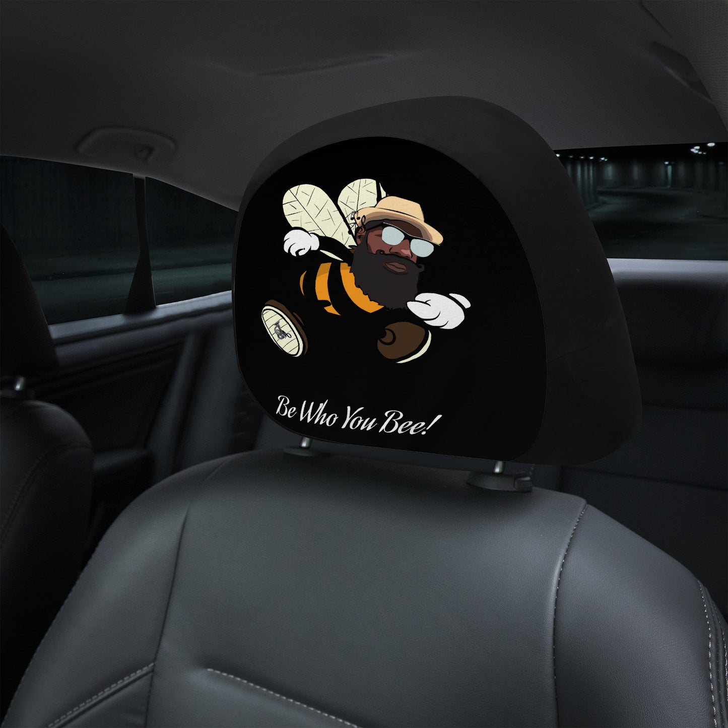 Be Who You Bee Car Headrest Covers