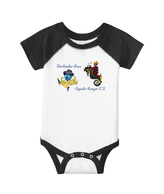 Sea Adventures Baby™ Embroidered Infant Baseball Fine Jersey Bodysuit or Similar