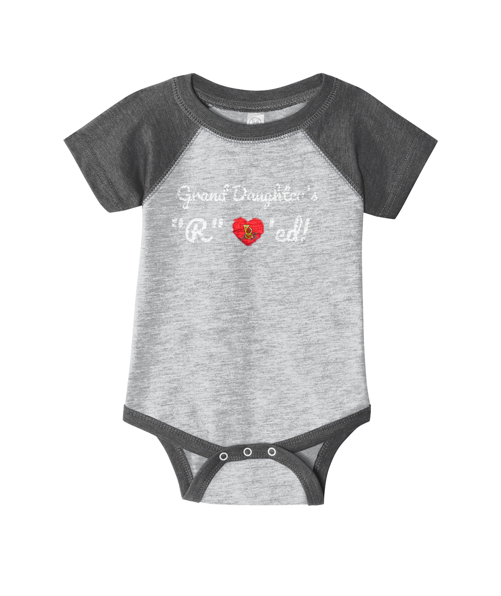 Grand Daughter Love™ Embroidered Infant Baseball Fine Jersey Bodysuit or Similar