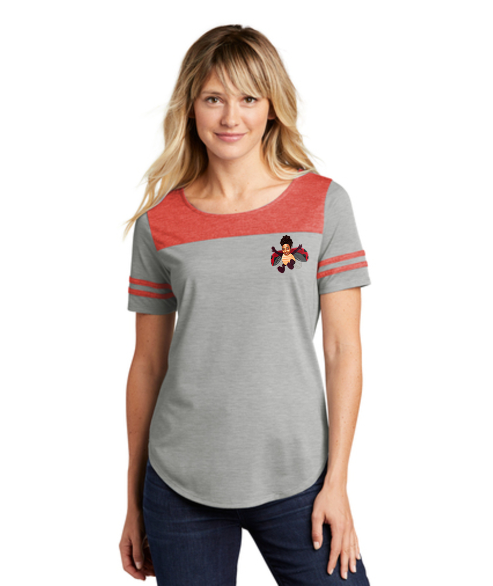 Gifted by Brit Embroidered Women's Tri-Blend Fan T-Shirt or Similar