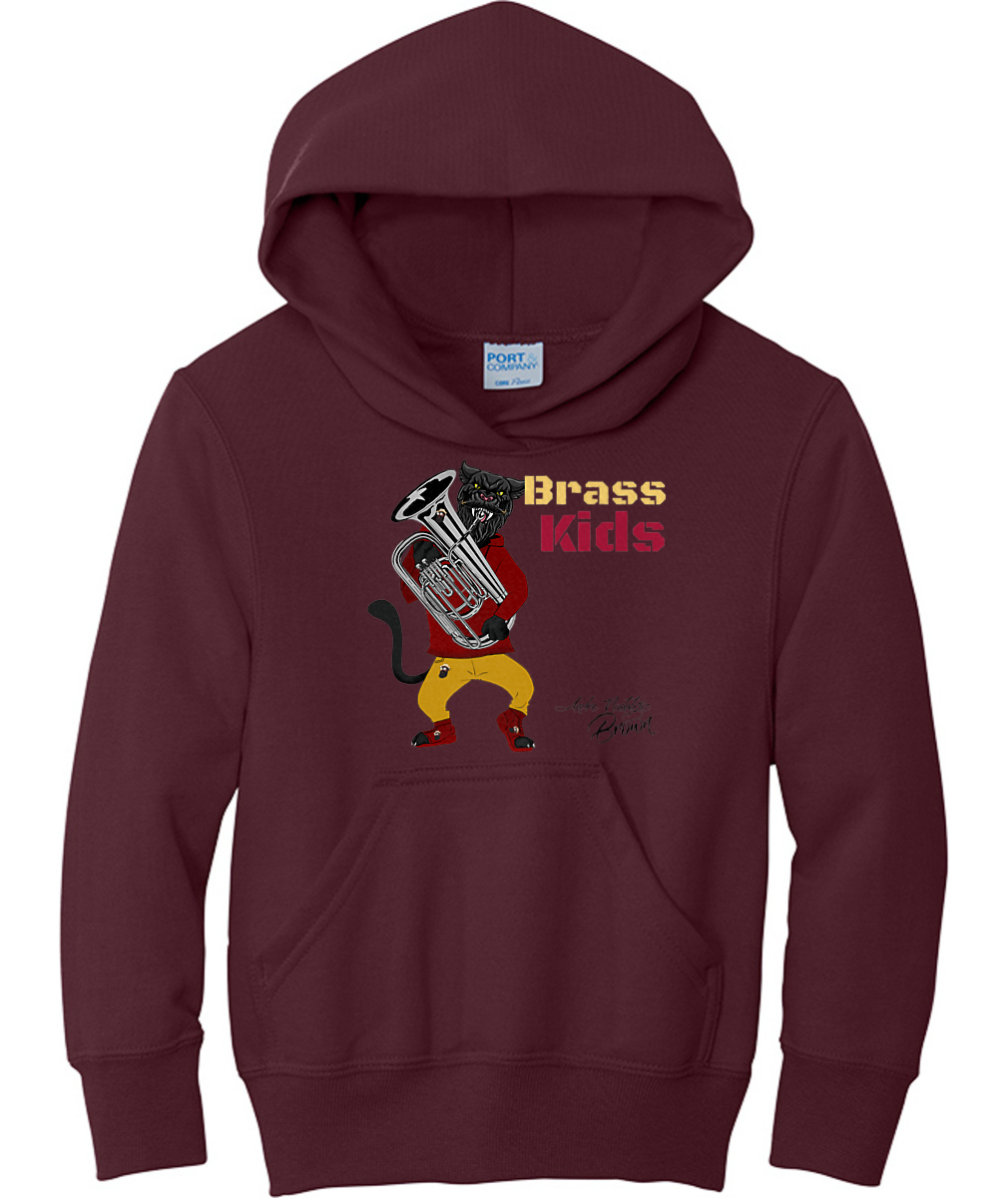 Embroidered Brass Kids' Core Fleece Pullover Hooded Sweatshirt or Similar
