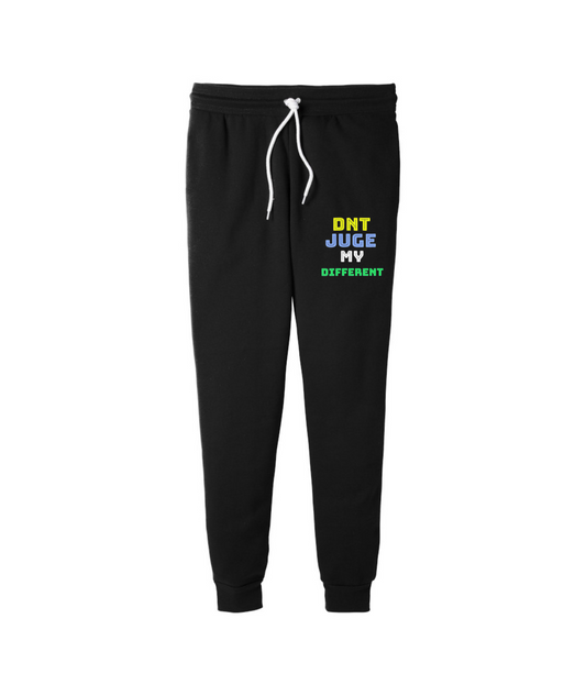 Dn't Juge My Different Embroidered BELLA+CANVAS Unisex Jogger Sweatpants or Similar