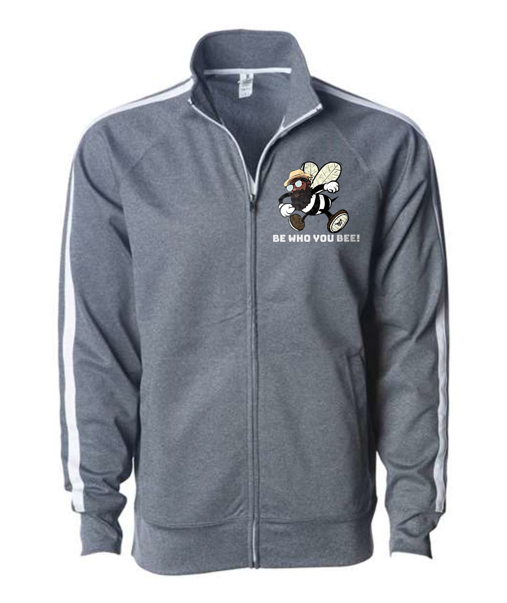 Be Who You Bee Embroidered Unisex Lightweight Poly-Tech Full-Zip Track Jacket