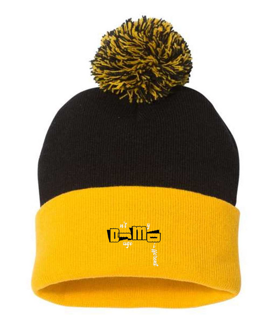 Dnt Juge My Different Embroidered SP15 Pom Pom 12 Knit Beanie