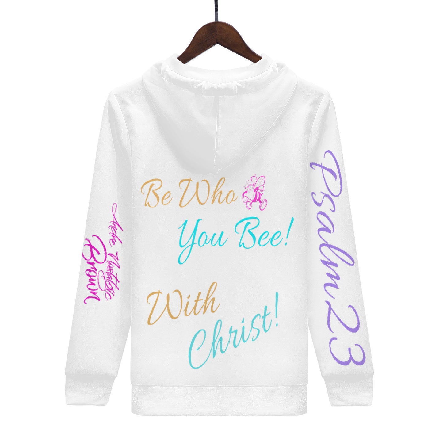 Be Who You Bee with God All Over Print Hoodie