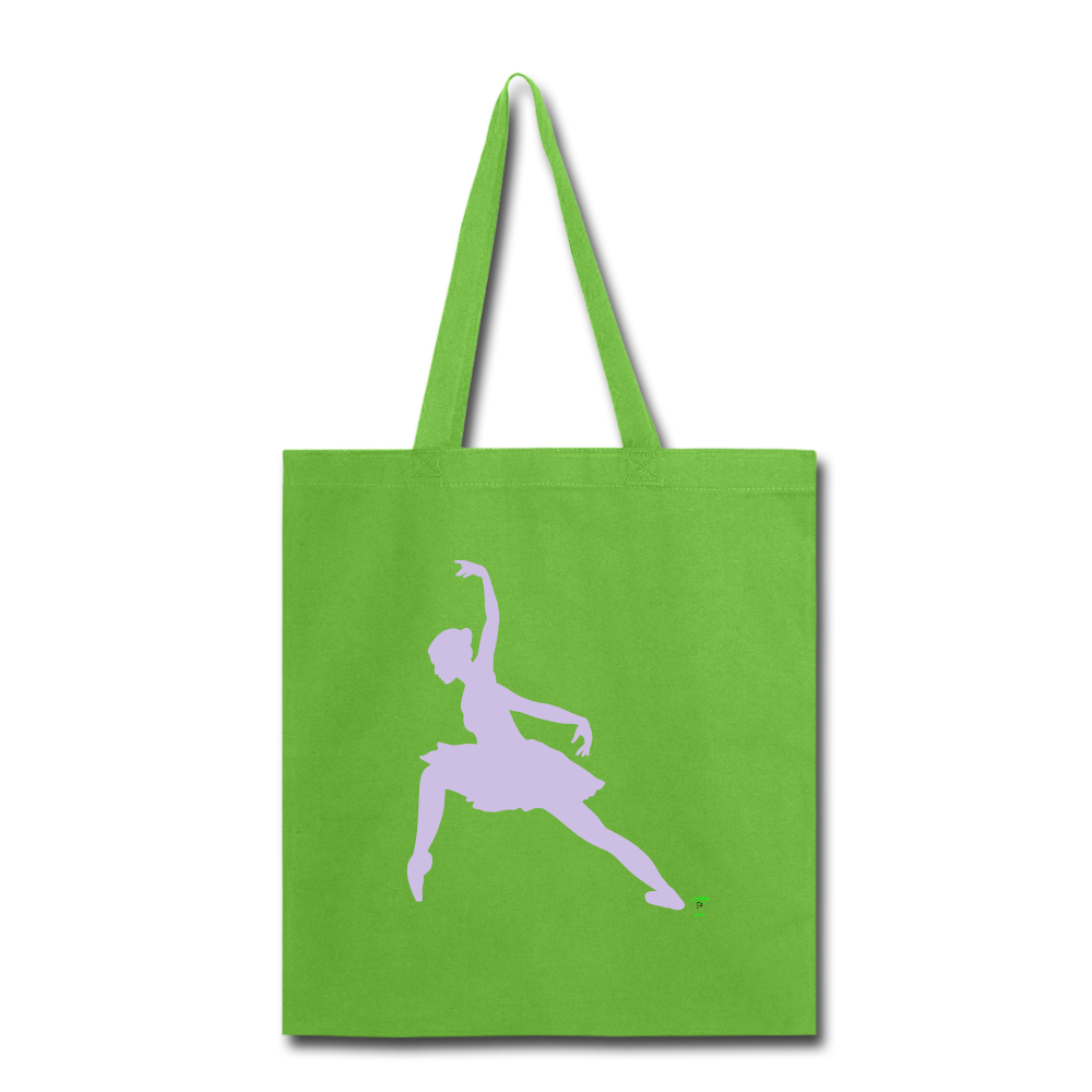 Lead With No Regrets Tote Bag by Andre Nostalgic Brown Collection - lime green