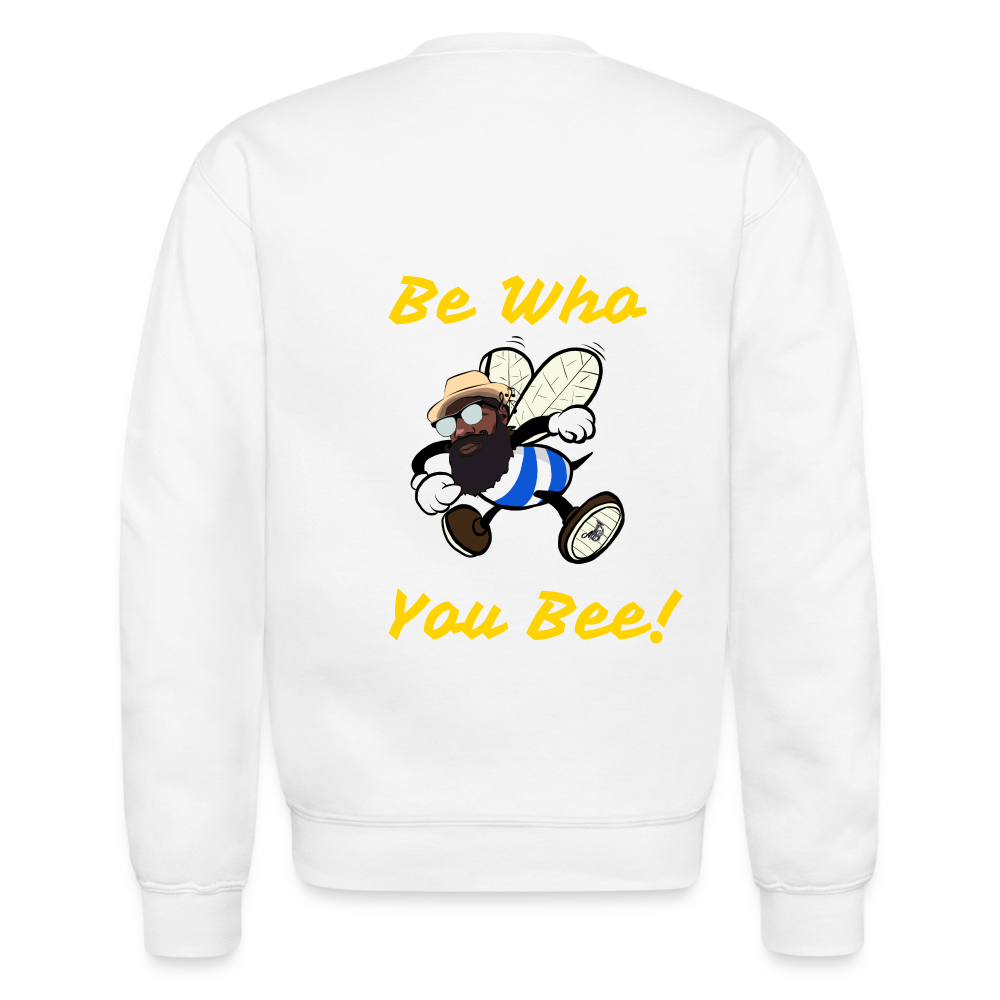 Be Who You Bee Baritone Crewneck Sweatshirt - white
